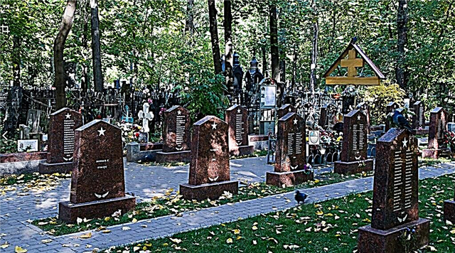Vagankovskoe hřbitov v Moskvě