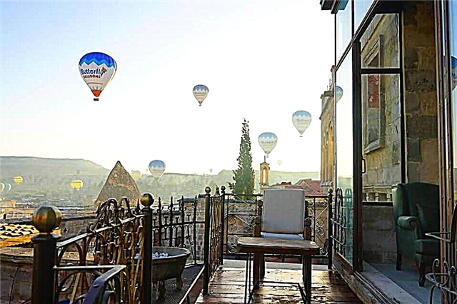 Cappadocia hotels with hot air balloon view
