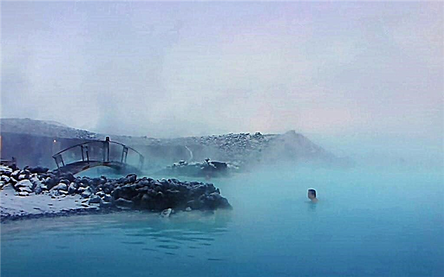 Blauwe lagune in IJsland